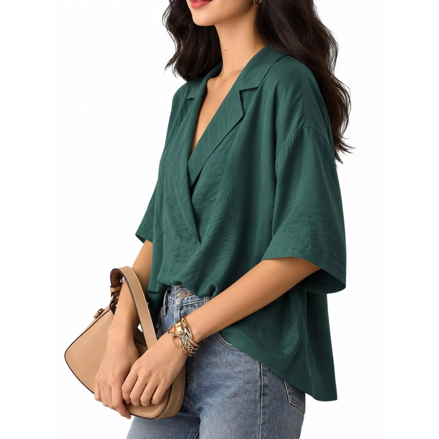Half Sleeve Oversized Blouse Apparel and Accessories