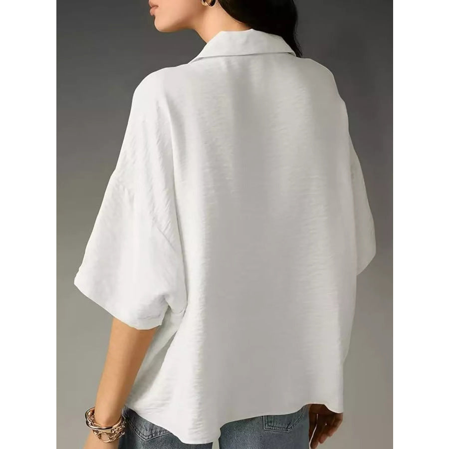 Half Sleeve Oversized Blouse Apparel and Accessories