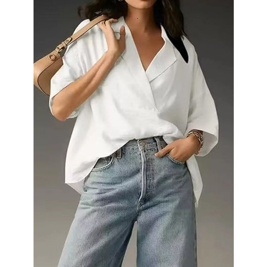 Half Sleeve Oversized Blouse Apparel and Accessories