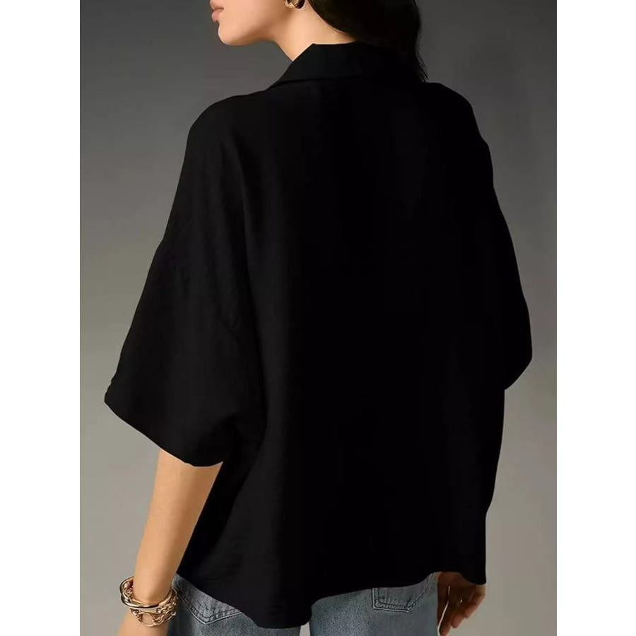 Half Sleeve Oversized Blouse Apparel and Accessories
