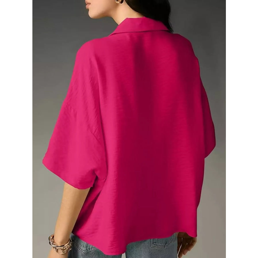 Half Sleeve Oversized Blouse Apparel and Accessories