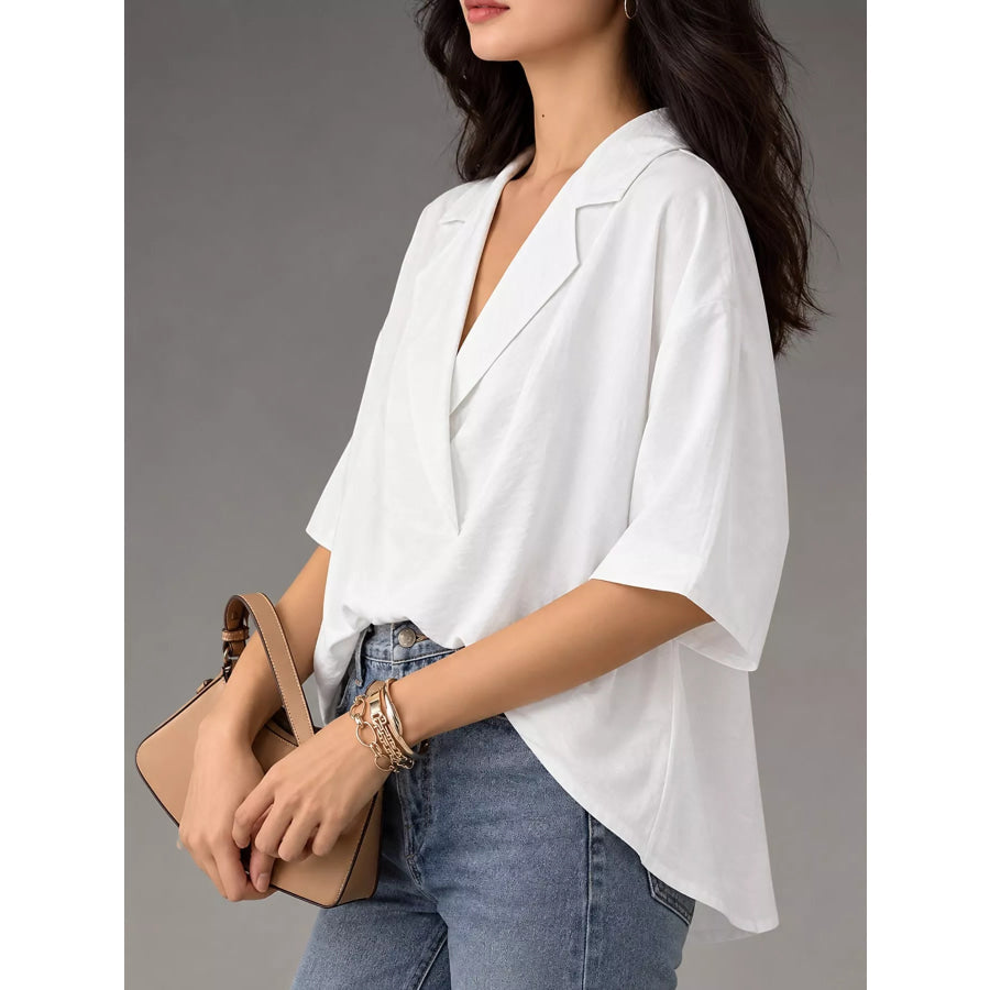 Half Sleeve Oversized Blouse Apparel and Accessories