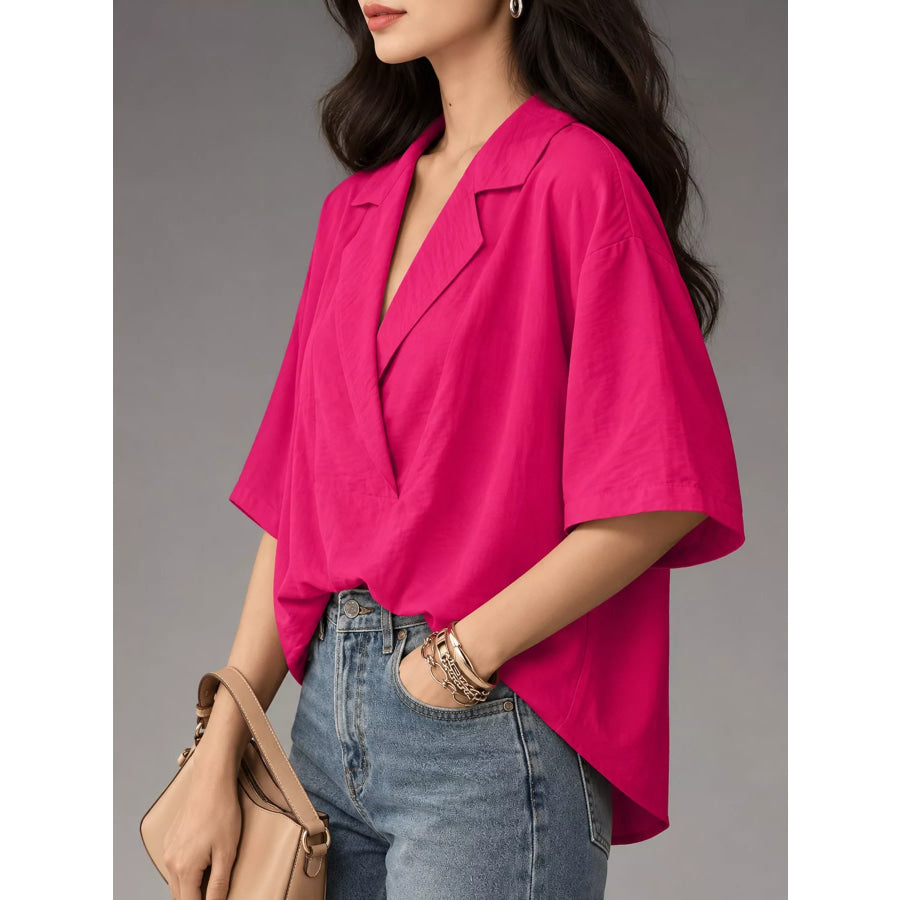 Half Sleeve Oversized Blouse Apparel and Accessories
