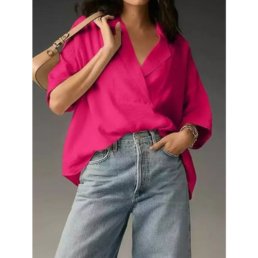 Half Sleeve Oversized Blouse Apparel and Accessories