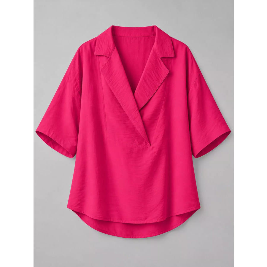 Half Sleeve Oversized Blouse Apparel and Accessories
