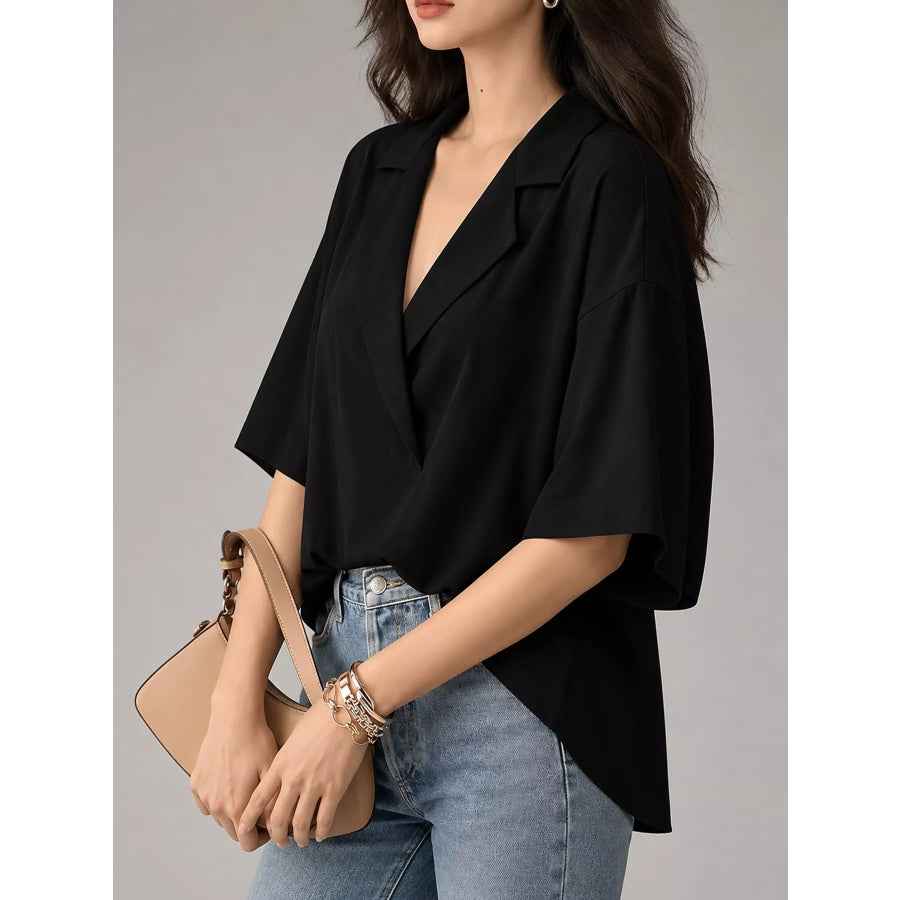 Half Sleeve Oversized Blouse Apparel and Accessories