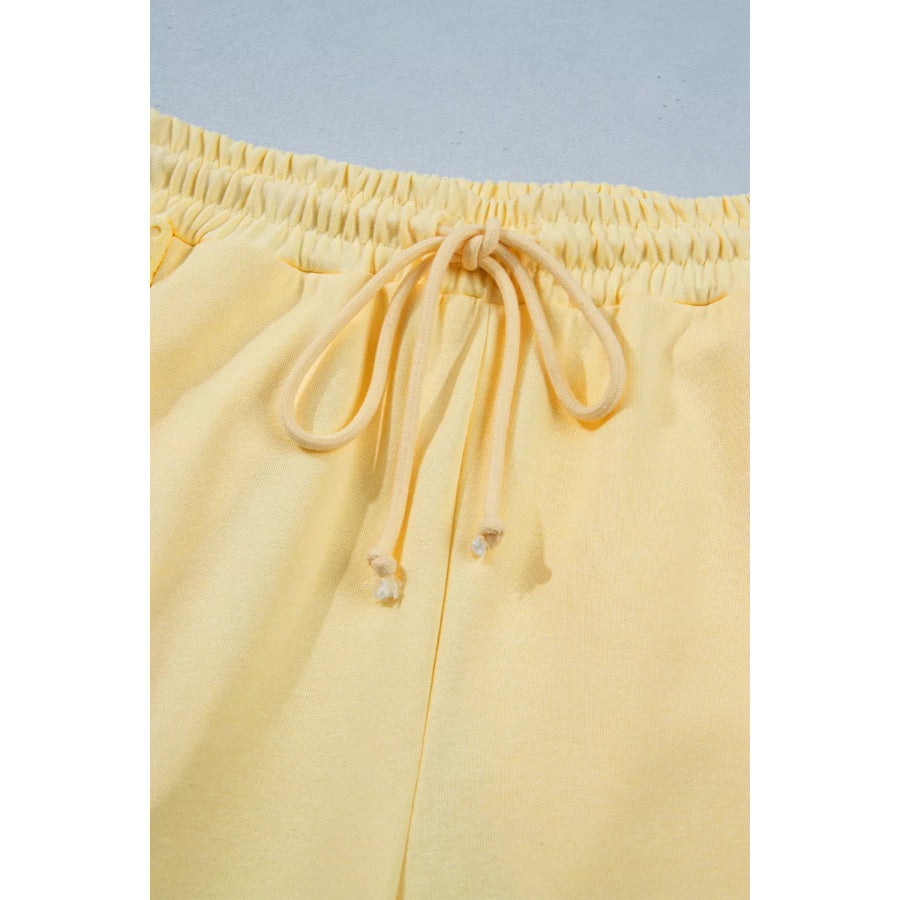 Half Sleeve Top and Drawstring Pants Set Apparel and Accessories
