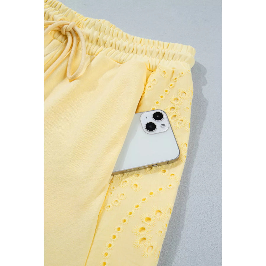 Half Sleeve Top and Drawstring Pants Set Apparel and Accessories