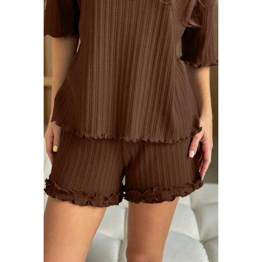 Half Sleeve Top and Shorts Set Apparel and Accessories