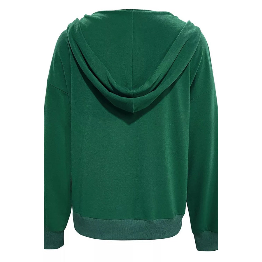 Half Snap Kangaroo Pocket Hoodie Apparel and Accessories