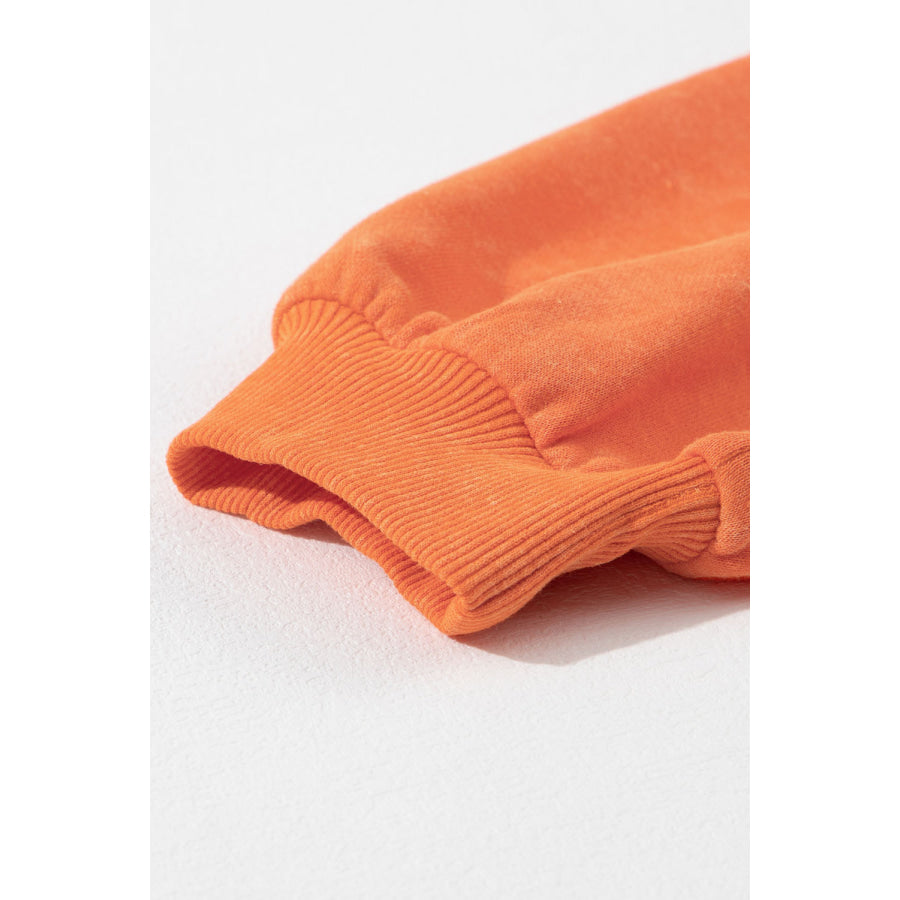 Half Snap Long Sleeve Sweatshirt Apparel and Accessories