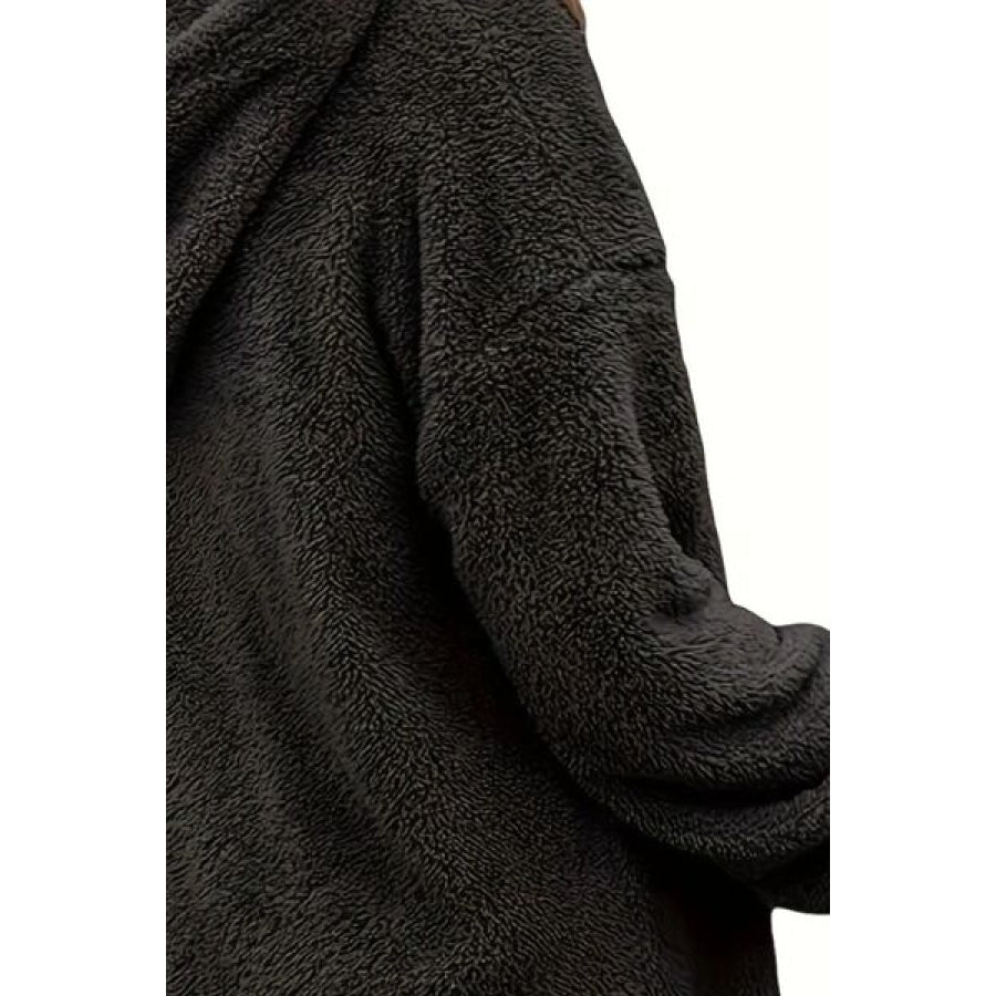 Half Zip Dropped Shoulder Oversized Hoodie Apparel and Accessories