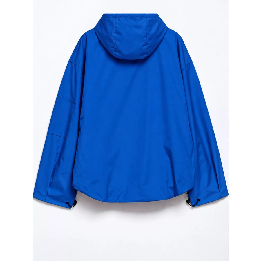 Half-Zip Hooded Anorak Jacket Apparel and Accessories