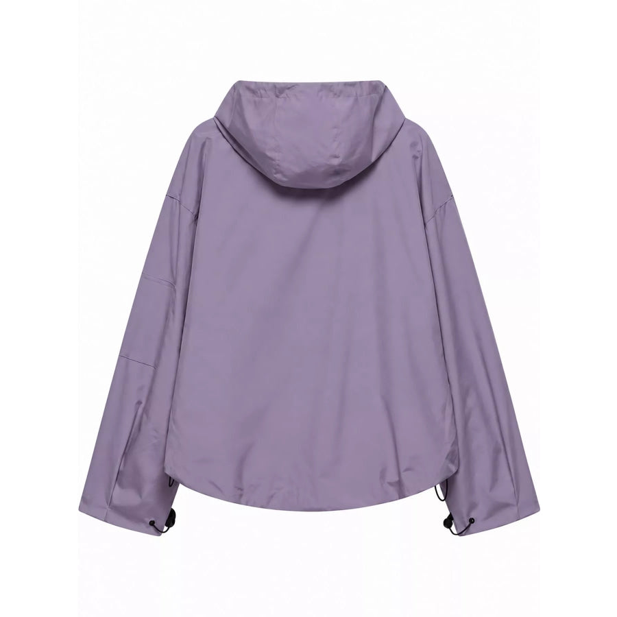 Half-Zip Hooded Anorak Jacket Apparel and Accessories