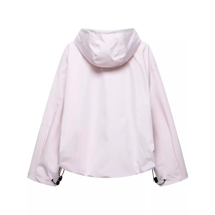 Half-Zip Hooded Anorak Jacket Apparel and Accessories