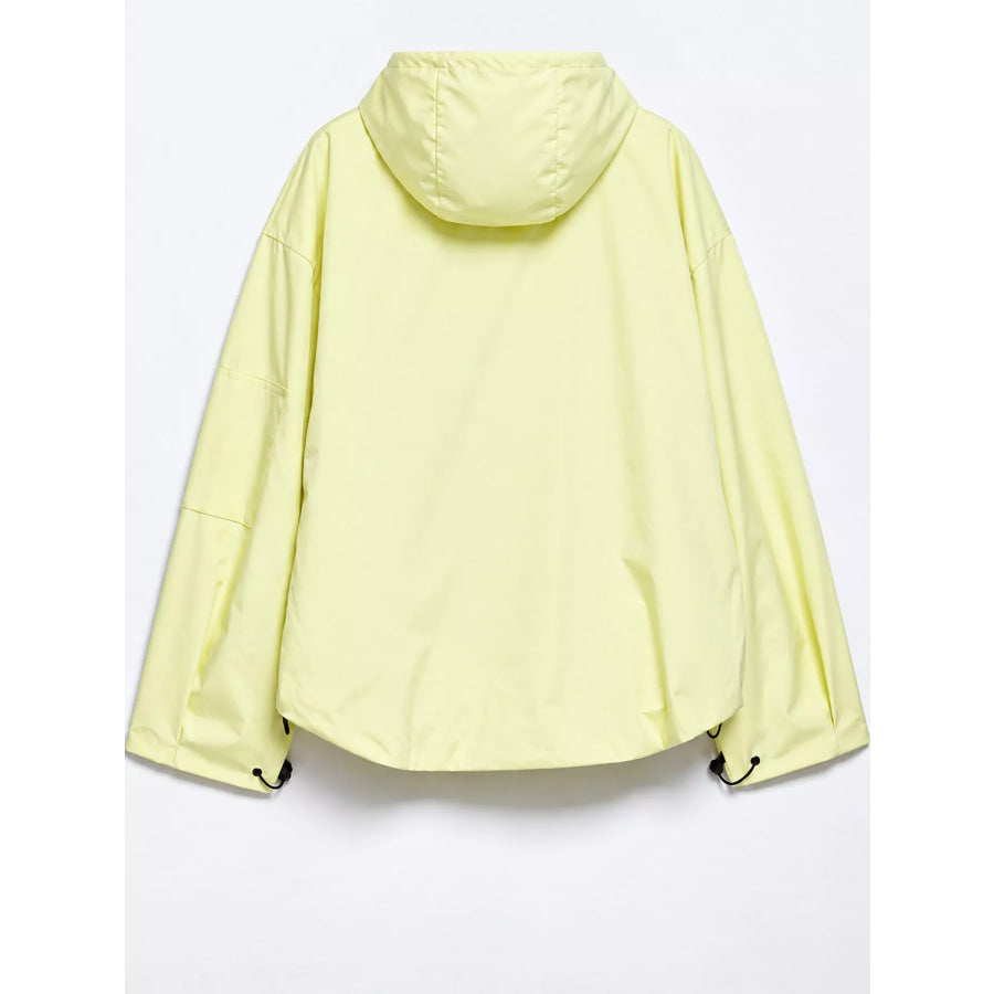 Half-Zip Hooded Anorak Jacket Apparel and Accessories