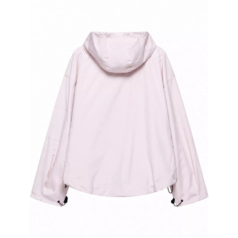 Half-Zip Hooded Anorak Jacket Apparel and Accessories
