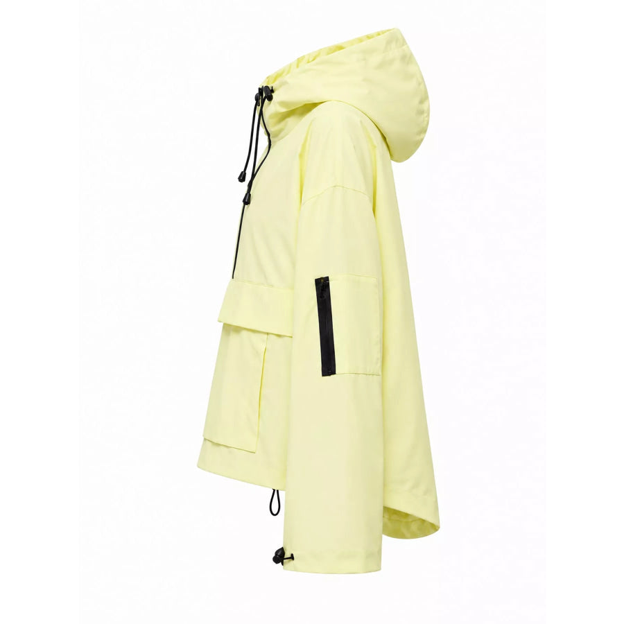 Half-Zip Hooded Anorak Jacket Apparel and Accessories