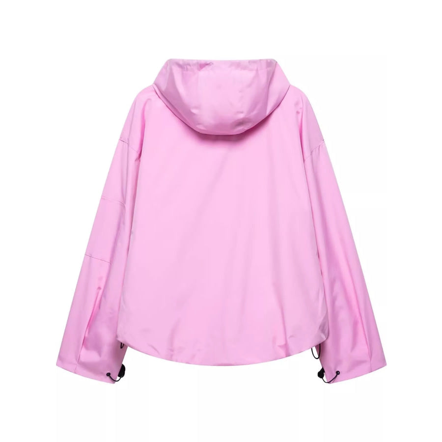 Half-Zip Hooded Anorak Jacket Apparel and Accessories