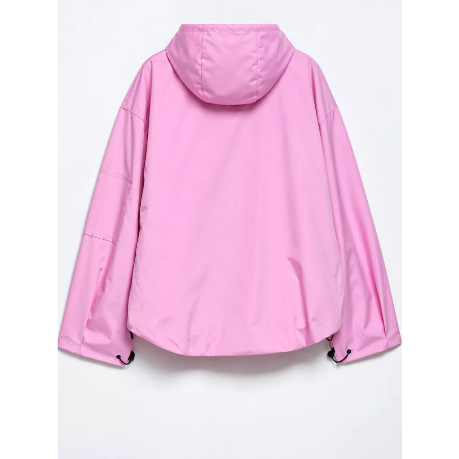Half-Zip Hooded Anorak Jacket Apparel and Accessories