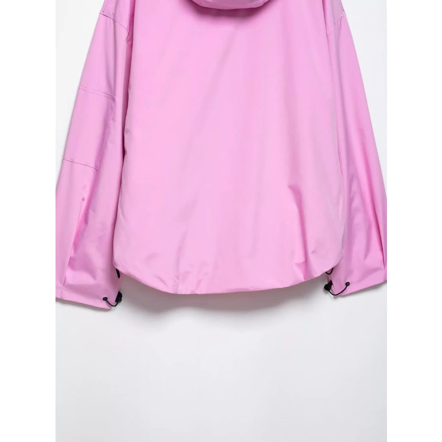 Half-Zip Hooded Anorak Jacket Apparel and Accessories