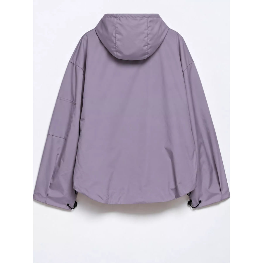 Half-Zip Hooded Anorak Jacket Apparel and Accessories