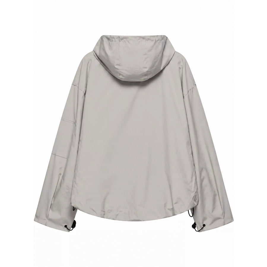 Half-Zip Hooded Anorak Jacket Apparel and Accessories