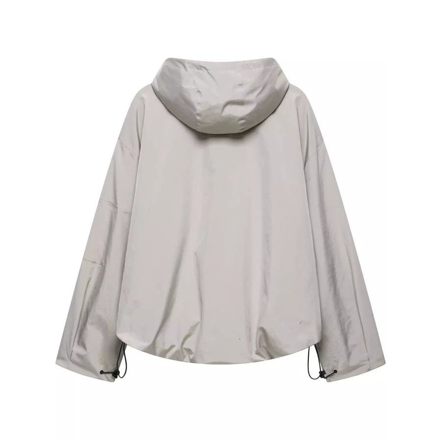 Half-Zip Hooded Anorak Jacket Apparel and Accessories