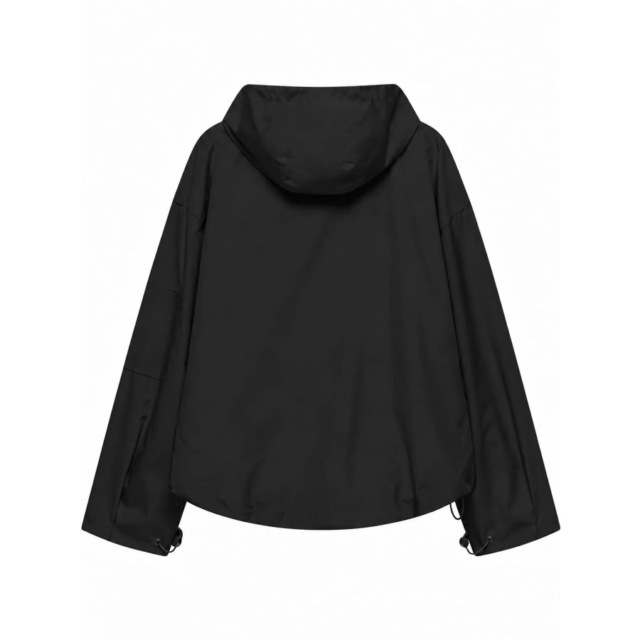 Half-Zip Hooded Anorak Jacket Apparel and Accessories