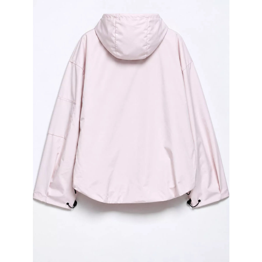 Half-Zip Hooded Anorak Jacket Apparel and Accessories