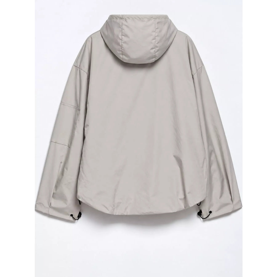 Half-Zip Hooded Anorak Jacket Apparel and Accessories