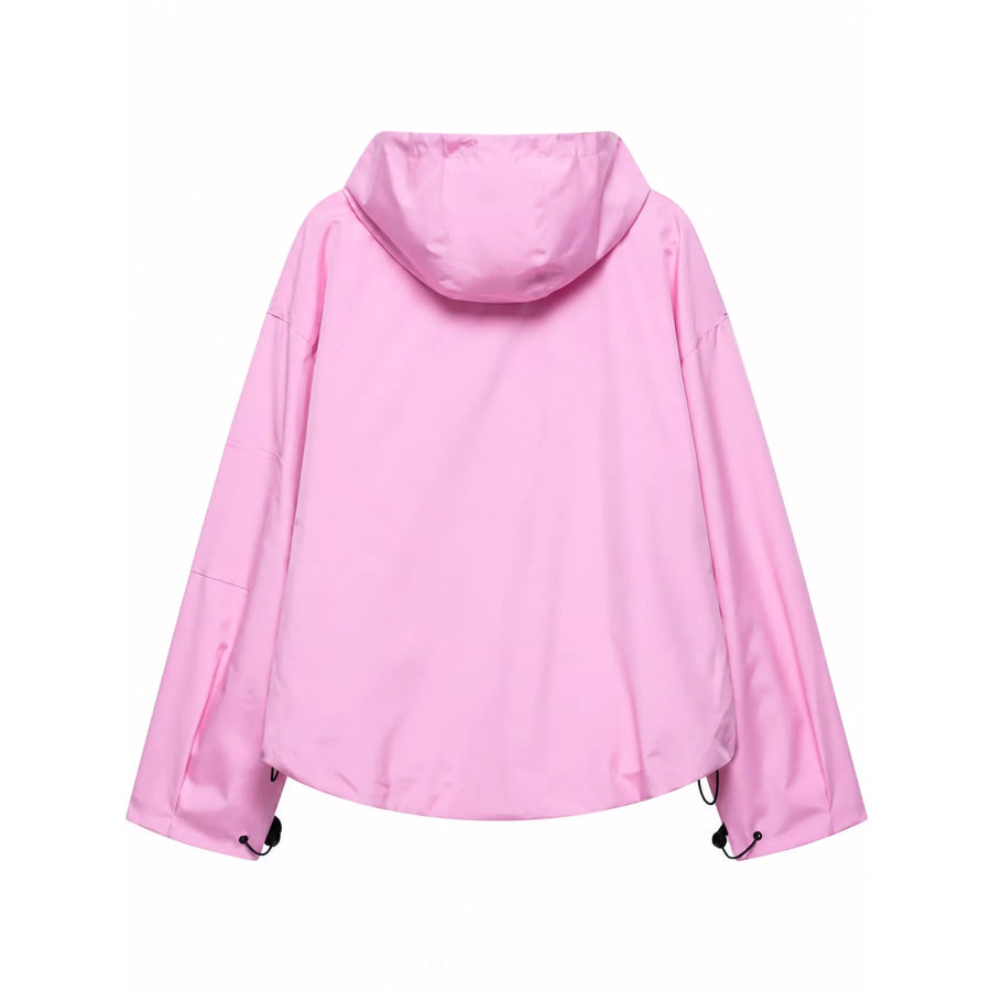 Half-Zip Hooded Anorak Jacket Apparel and Accessories
