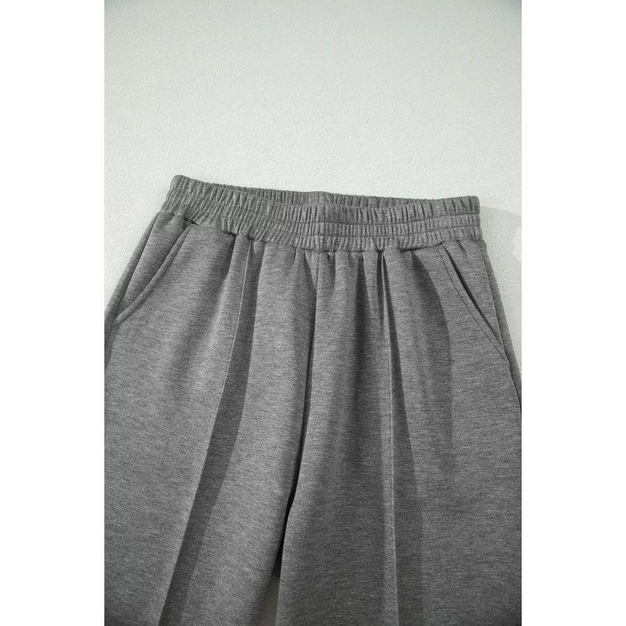 Half Zip Polo Tee Casual Pant Set Apparel and Accessories