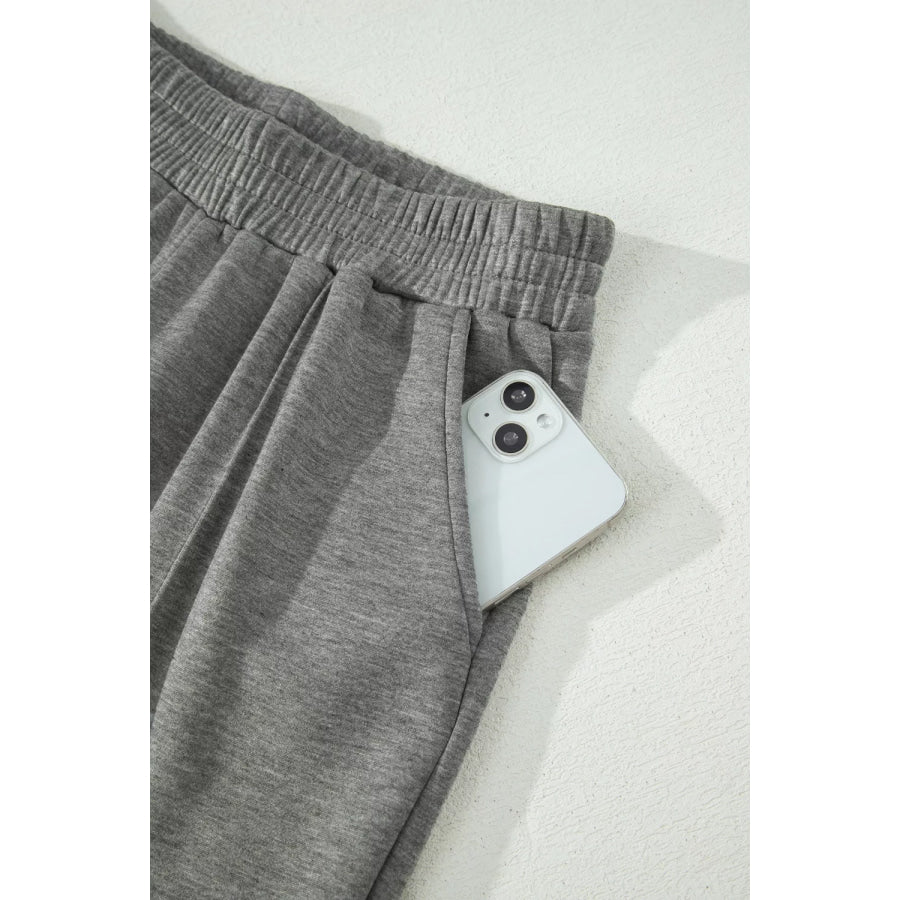 Half Zip Polo Tee Casual Pant Set Apparel and Accessories