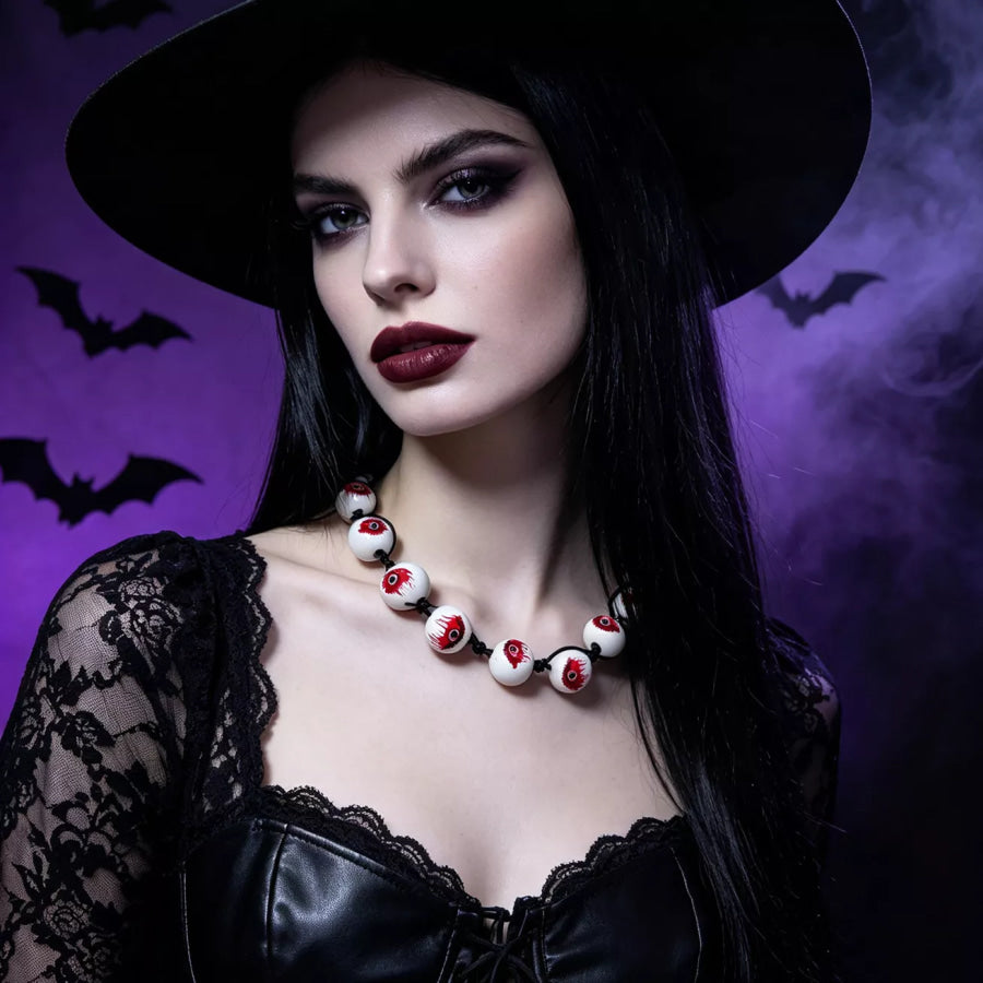 Halloween Beaded Choker Necklace Apparel and Accessories