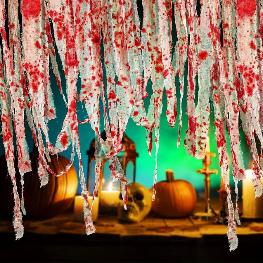 Halloween Bloody Bandages Red / One Size Apparel and Accessories