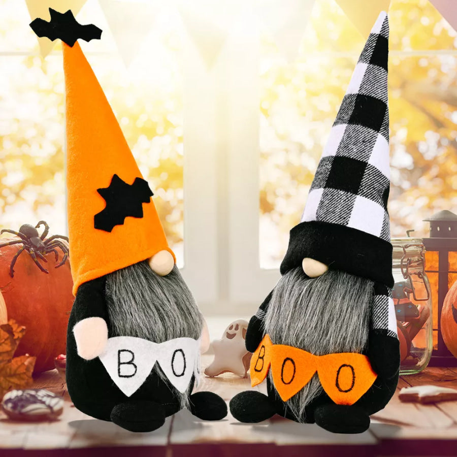 Halloween Decorative Gnome with ’BOO’ Sign Apparel and Accessories