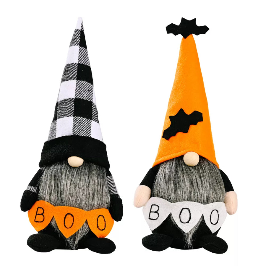 Halloween Decorative Gnome with ’BOO’ Sign Apparel and Accessories