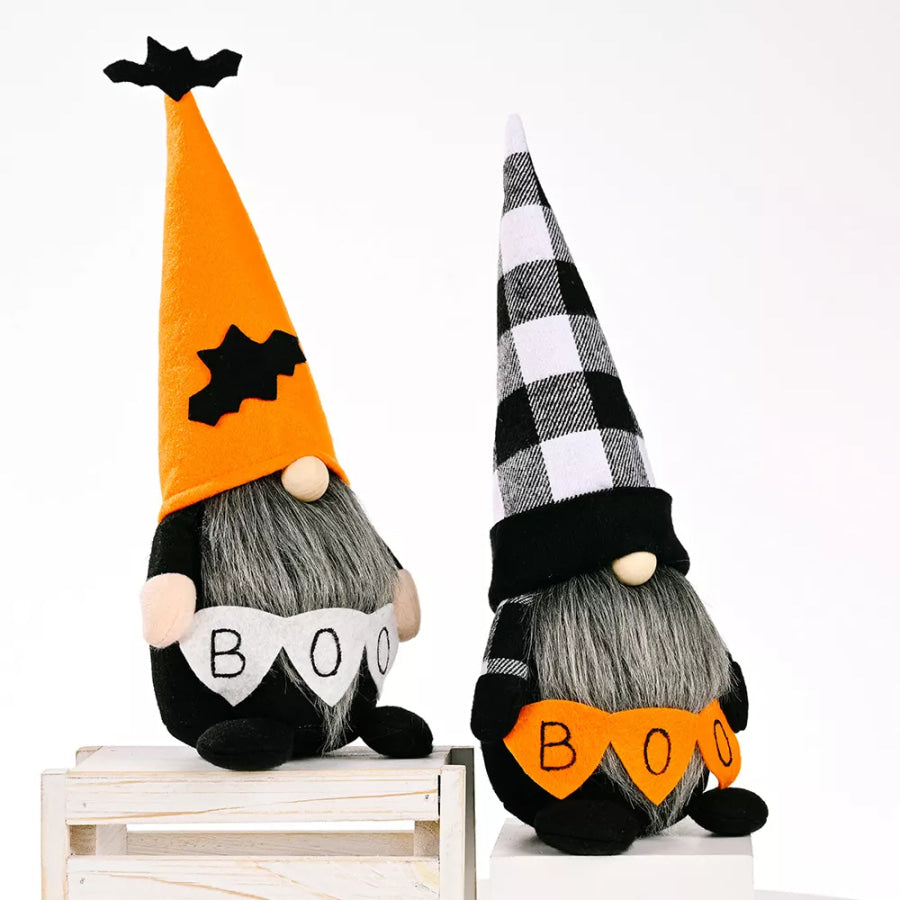 Halloween Decorative Gnome with ’BOO’ Sign Apparel and Accessories