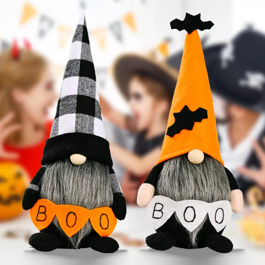 Halloween Decorative Gnome with ’BOO’ Sign Apparel and Accessories
