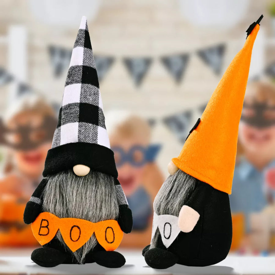 Halloween Decorative Gnome with ’BOO’ Sign Apparel and Accessories