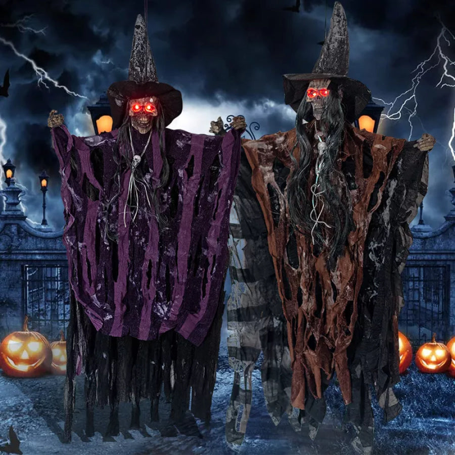 Halloween Decorative Hanging Ghost Red / One Size Apparel and Accessories