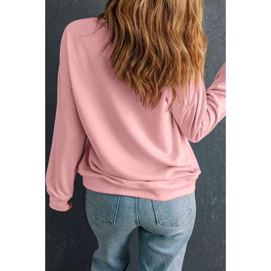 Halloween Ghost Graphic Round Neck Sweatshirt Apparel and Accessories