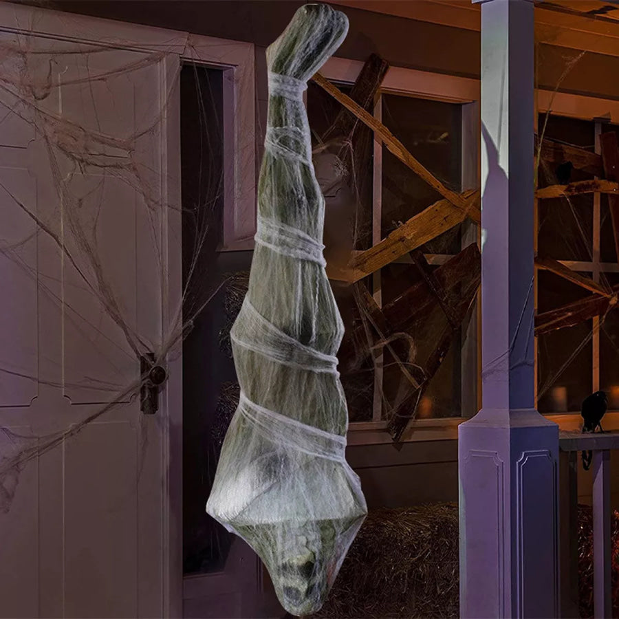 Halloween Hanging Upside Down Mummy Sage / One Size Apparel and Accessories