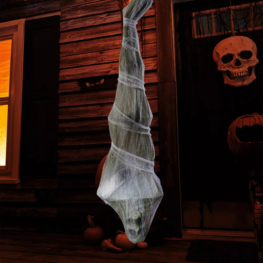 Halloween Hanging Upside Down Mummy Sage / One Size Apparel and Accessories