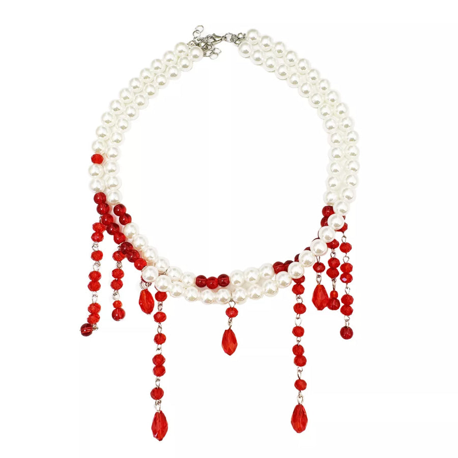Halloween Pearl Double Layered Choker Necklace Apparel and Accessories