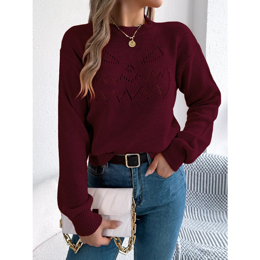 Halloween Pumpkin Face Knit Top Apparel and Accessories