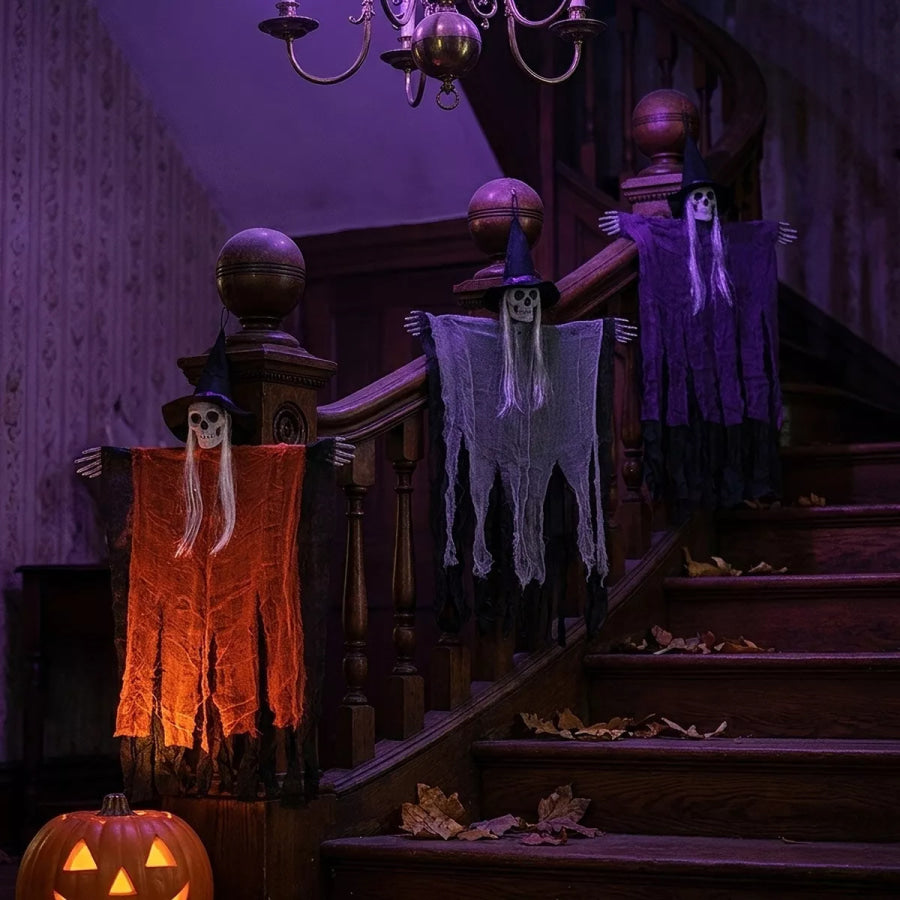 Halloween Skeleton Hanging Ghost Decorative Ornament Apparel and Accessories