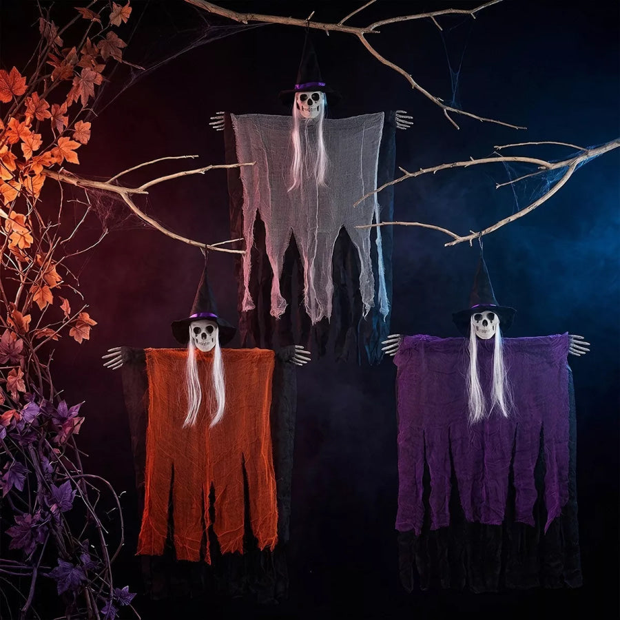 Halloween Skeleton Hanging Ghost Decorative Ornament Apparel and Accessories