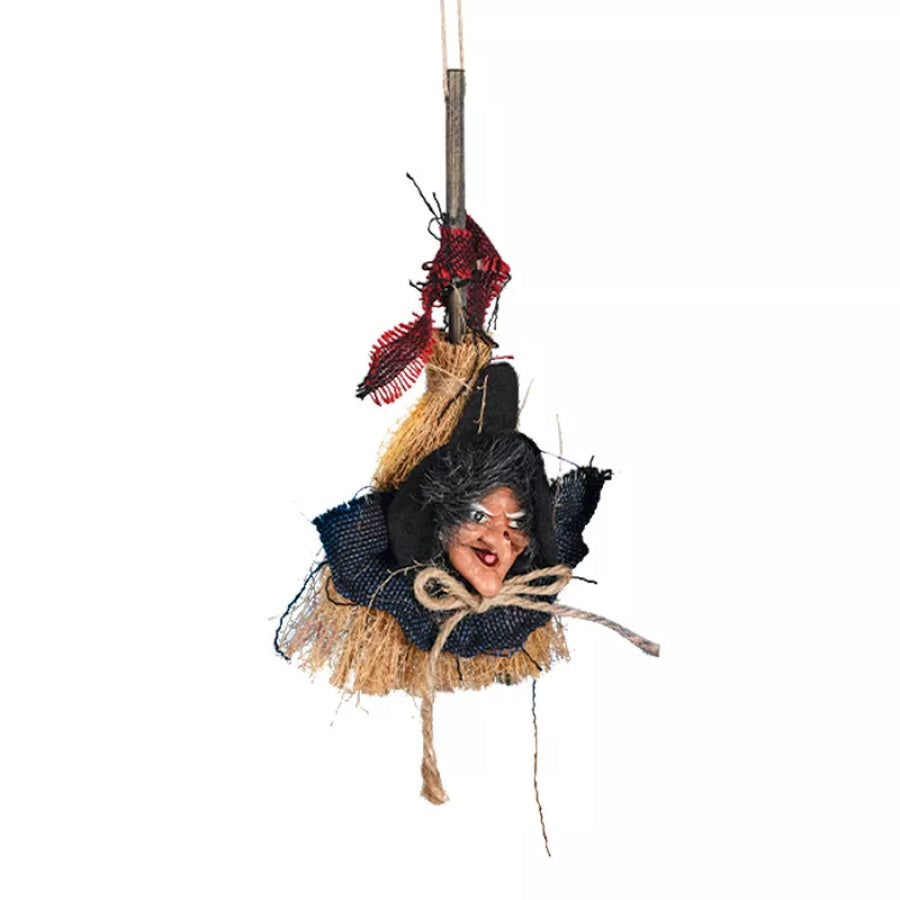 Halloween Witch Broomstick Set Black / One Size Apparel and Accessories